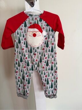 Mud Pie Santa Christmas Romper